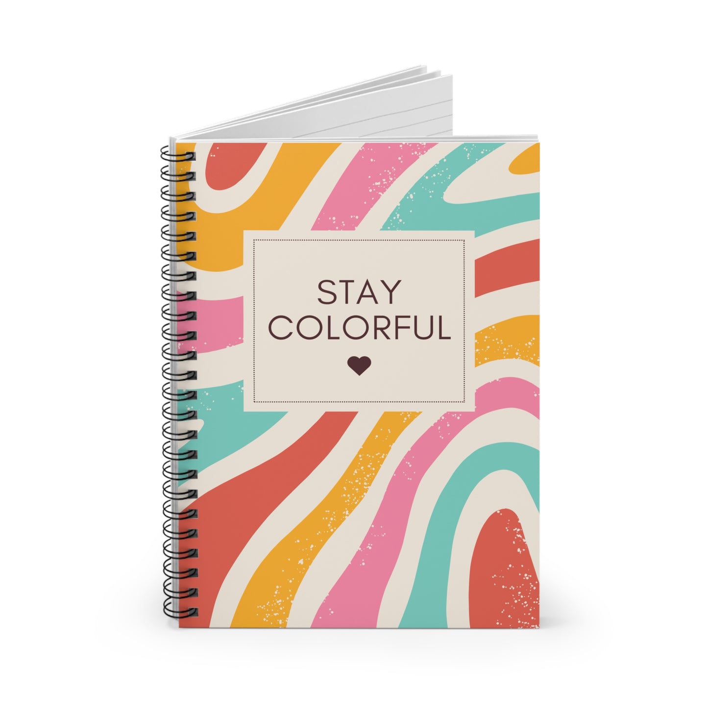 Stay Colorful - Spiral Notebook (Ruled Line)